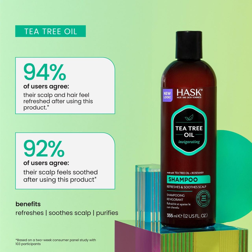 Tea Tree Oil & Rosemary Invigorating Shampoo 355 ml