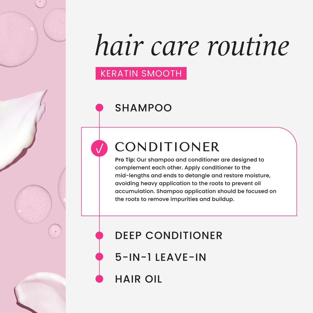 Keratin Smooth Smoothing Conditioner 355 ml